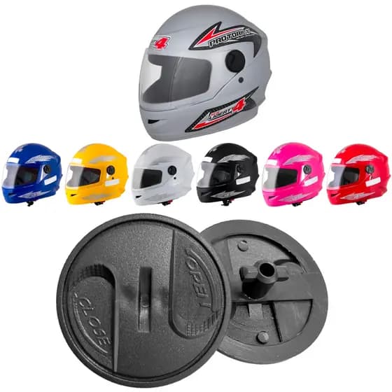 Kit Botão Reparo Fixador Capacete Pro Tork New Liberty 4