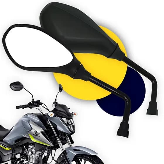 Par Espelho Retrovisor Antirreflexo Mini Bmw Gs F800 Honda Cg Titan Fan Start 125 150 160