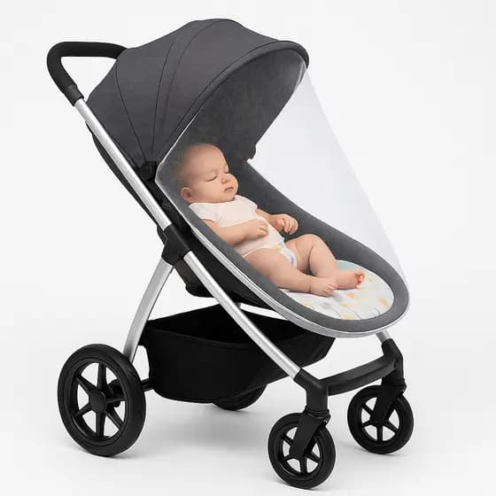 Mosquiteiro Carrinho Universal Portátil 1,00m X 1,50m Bebe Conforto Cadeirinha