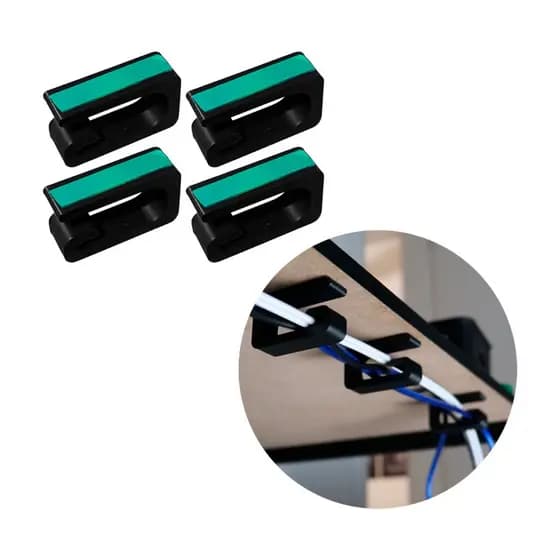 Passa fio Kit Organizador De Cabos para Esconder Fios embaixo de Mesa Setup Gamer Home Office Decor