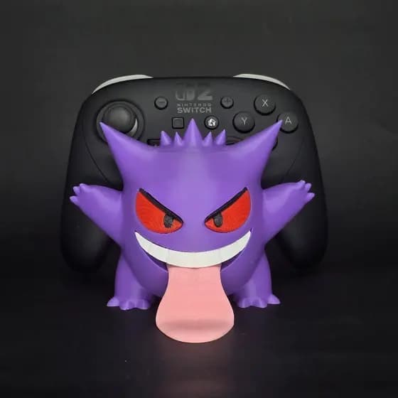 Suporte de Controle Gengar – Pokémon no Seu Setup Gamer!