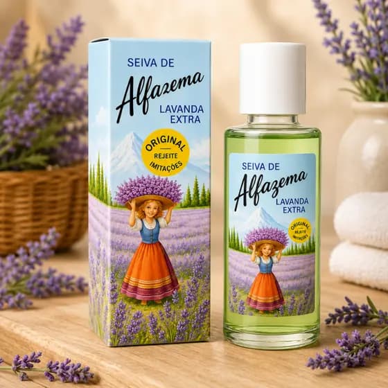 Colônia Seiva de Alfazema Lavanda Extra 118ml – ORIGINAL, Suave para Bebês, Ideal Pós-Banho e Roupas