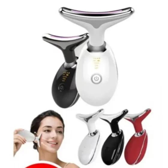 Massageador Rejuvenescimento Facial Aparelho Estético Facial 7 LED com Luz ES-1081