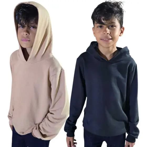 Casaco Infantil Masculino e Feminino Moleton Quentinho