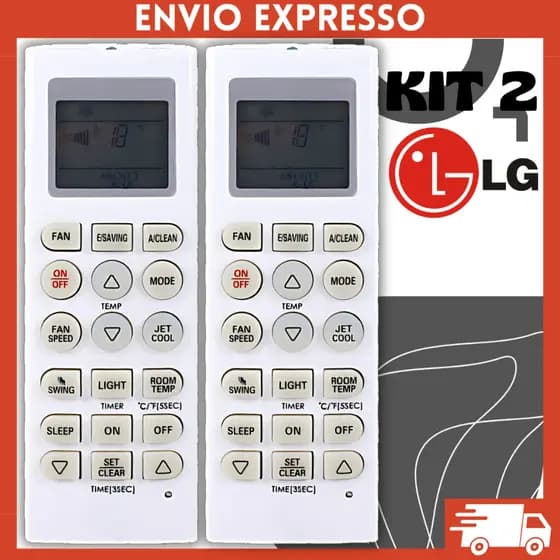 Controle LG Inverter Split Dual Compatível com Ar Condicionado