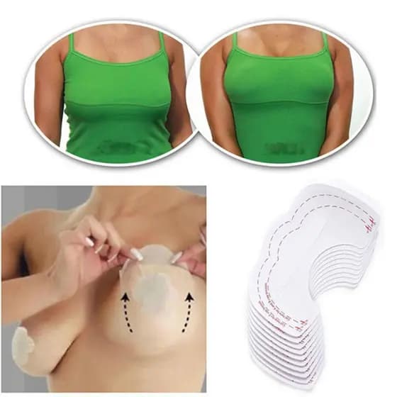 Kit Adesivos de Silicone Invisível Aumenta E Levanta Seios Elevador do Peito Bare Lifts