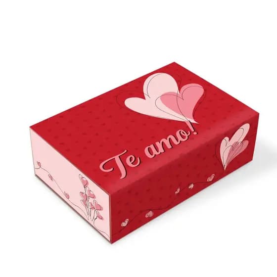 Embalagem p/6 Brigadeiros Love - Pcte c/25 unid