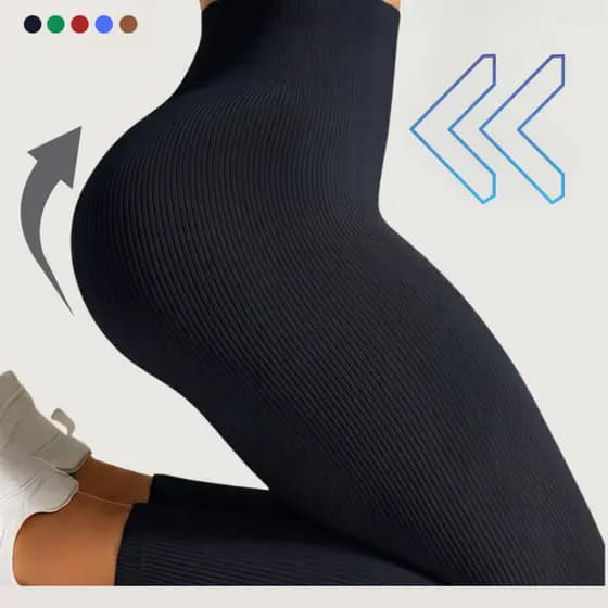 Calça Legging Canelada Premium Cintura Alta Zero Transparência Empina Bumbum Academia Fitness