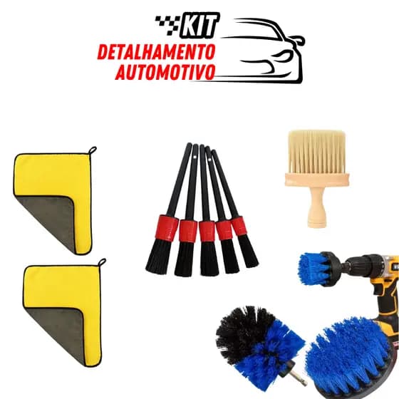 Kit Detalhe Automotivo Limpeza de Carro Limpeza Automotiva Snow