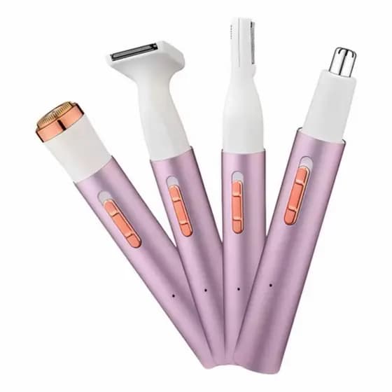 Máquina de Depilação 4 em 1 Feminino Corporal Facial e Sobrancelha