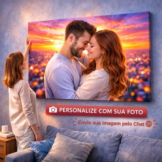 Quadro Decorativo Personalizado com Foto Imagem ou Logo de Sua Preferência para Parede