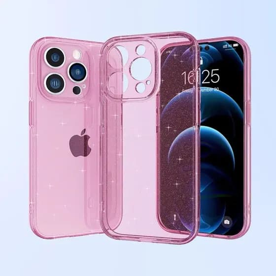 Capinha iPhone XR 11 12 13 14 Plus 15 16 17 Pro Max todos os iphone Glitter Brilho Silicone Capa estilosa