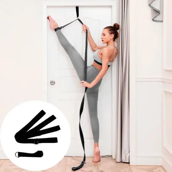 Cinto de Alongamento Fita para Dança Yoga Ballet Faixa para Alongamento Faixa Funcional Academia Treinamento Em Casa