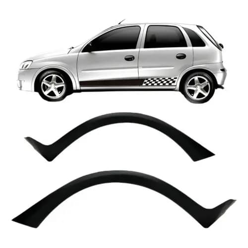 Par Alargador Vão Roda Traseiro Corsa Hatch 2003/2012 Ofert
