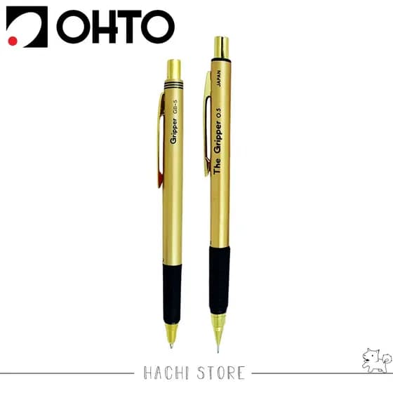Caneta e Lapiseira 0.5mm - Gripper Gold OHTO - Importado Japão
