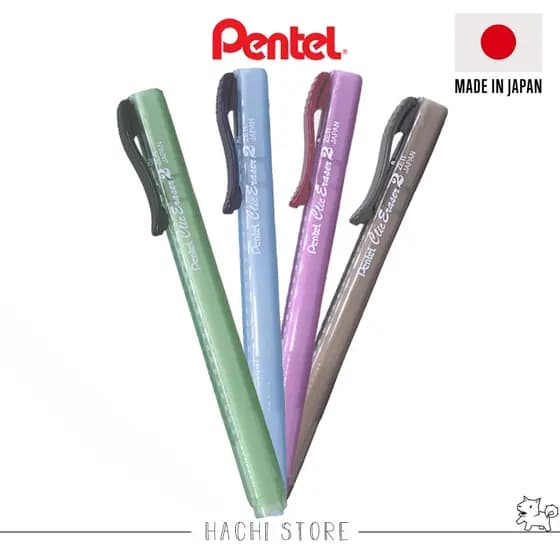 Caneta Borracha Clic Pentel Translucida - Importado Japão