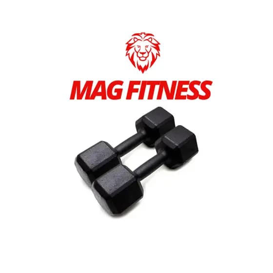 Par Halter Sextavado Pintado 7kg – Par de Pesos para Musculação, Treino em Casa, CrossFit