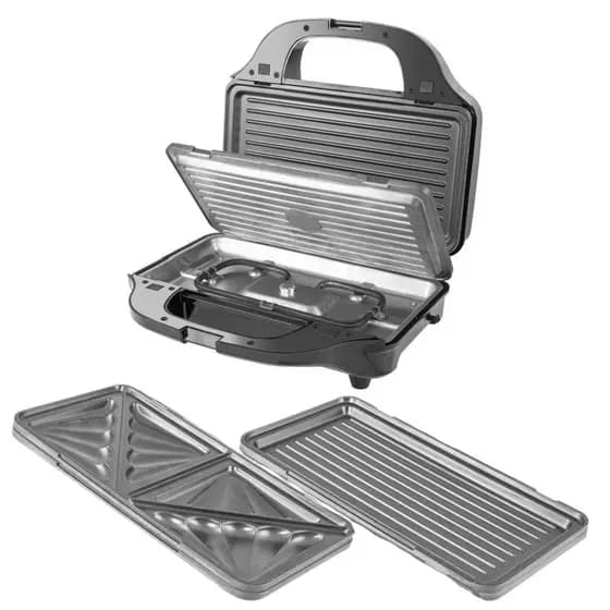 Grill Sanduicheira 2 em 1 Philco Limpa Fácil Chapas Removíveis 900W
