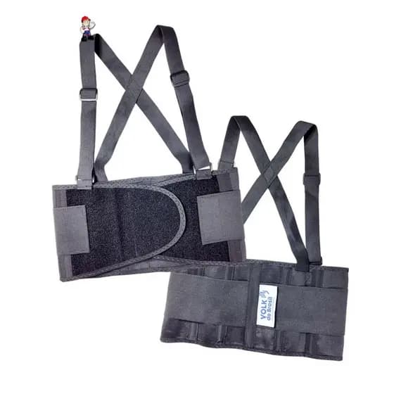 Cinto Ergonômico Black Belt Reflex – Volk do Brasil | Suporte Lombar com Alta Visibilidade e Conforto