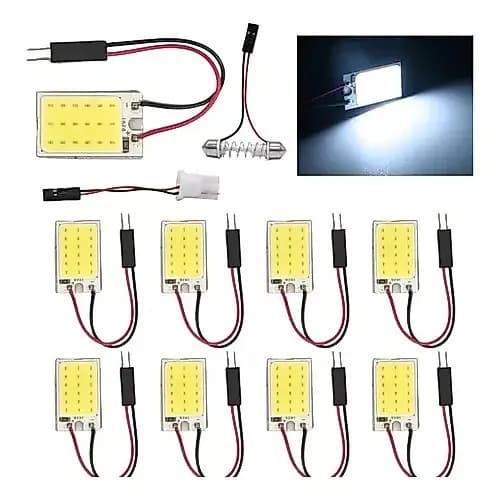 Kit 10 Placa Super Led Cob 16 Chips T10 Torpedo M4 Atacado