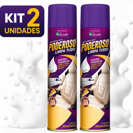 Poderoso Limpa Tudo Espuma Mágica Multiuso Limpa Remove Mancha Sofá Carro Couro Tecido 300ml