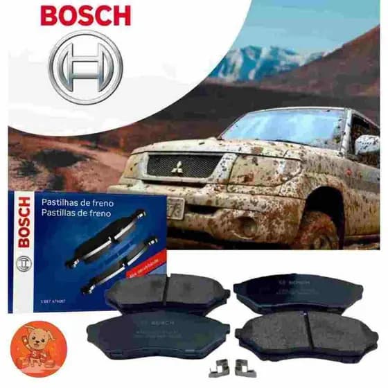 Jogo Pastilha Freio Dianteira Original Bosch Pajero TR4 2.0 4x4 2002 a 2014 IO 1.8 4WD 1999 a 07