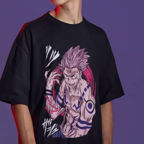 camiseta oversized CAMISETA ANIME JUJUTSO KAISEN camiseta 100% algodão camiseta over anime