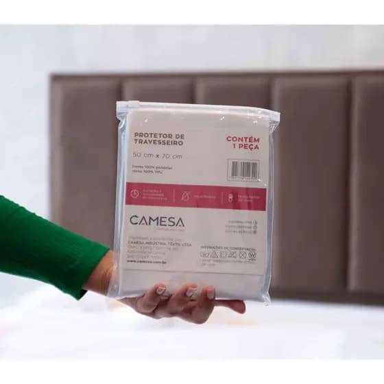 Capa de Travesseiro Impermeável 50x70 TOQUE SUPER MACIO