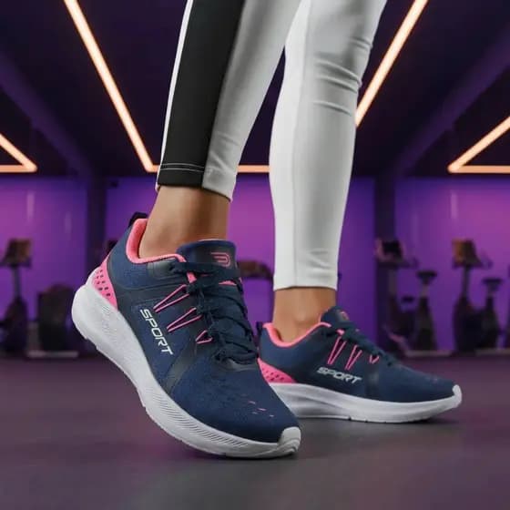 Tênis Feminino Academia Leve Estilo Running Confortável Frete Grátis