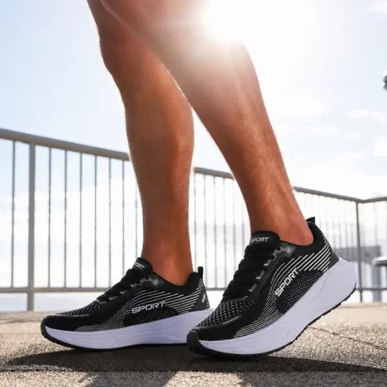 Tênis Esportivo Masculino Caminhada Corrida Academia Confortável Envio Imediato