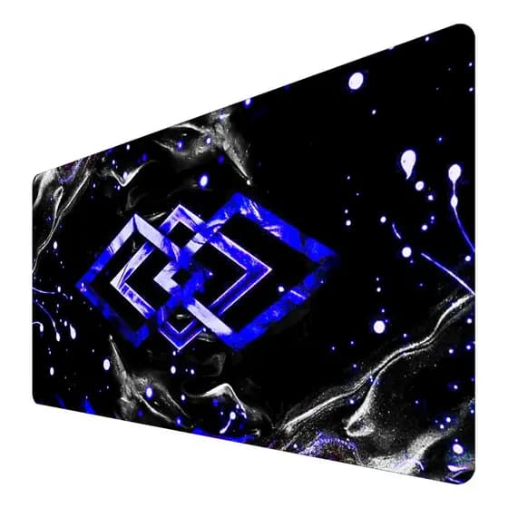 Mousepad Gamer Speedextra Grande 65x32cm Abs Geométrico Azul