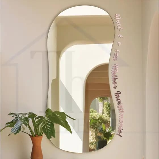 Frases Decorativas para paredes Espelho Decorativo Frases Personalizadas em Acrílico Espelhado - ENVIO IMEDIATO!