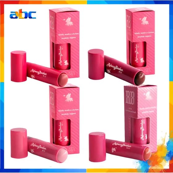Bastão Multifuncional 3 em 1 Blush Batom Sombra - Rebecca Bonbon