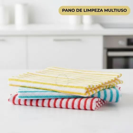 Toalha Para Cozinha Pano De Limpeza Cores Sortidas Pano Limpeza Microfibra Alta Absorção
