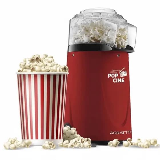Pipoqueira Agratto Elétrica Pop Cine 127V/220V Dosador Sem Oléo Fácil Pratico