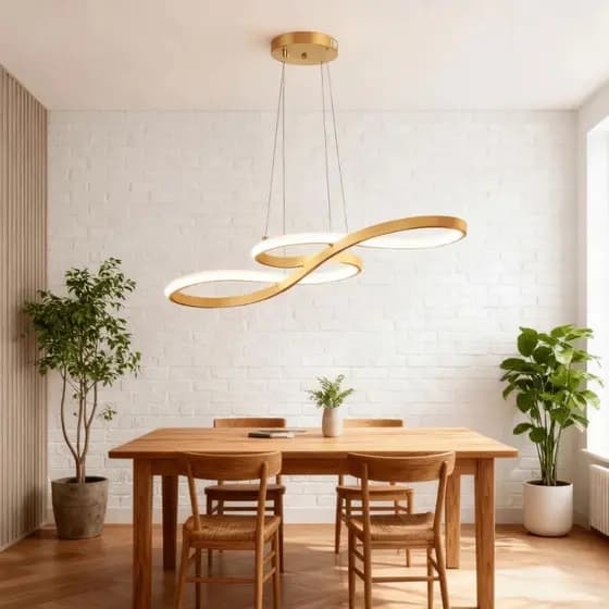 Lustre/Pendente 48W LED Designer Moderno Luxo 3 em 1
