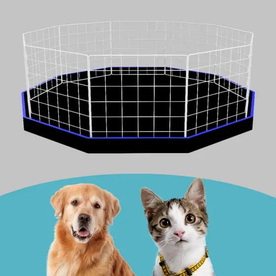 Cercado Pet com Tapete Impermeável Para Filhotes Promoção