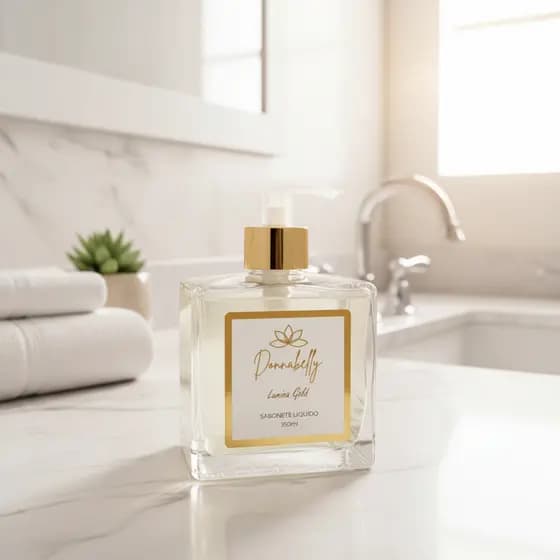Sabonete Lumina Gold COCO e VANILLA ROYALE 350 ml -fragrância doce, envolvente e exótica-baunilha