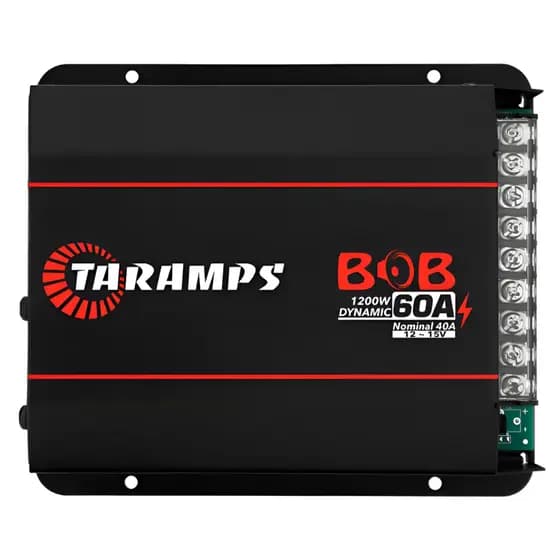 Fonte 60a Carregador Taramps Bob Amperes 12v 1200w Preto