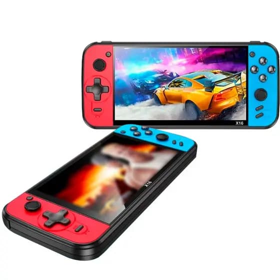 Console Vídeo Game Portátil X16 PLUS com tela de 7,5 Polegadas