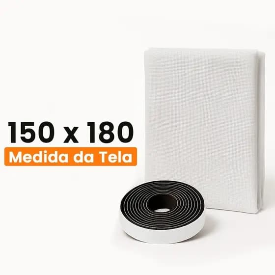 Tela Mosquiteiro 150x180cm 130x150cm Velcro Adesivo Janela Anti Inseto.