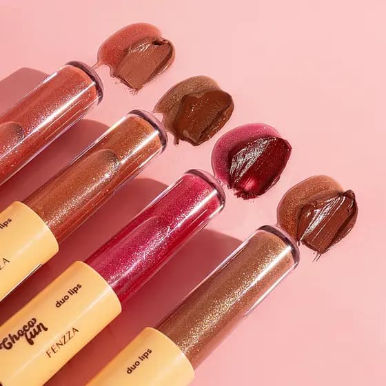Duo De Batom e Gloss Choco Fun - Fenzza