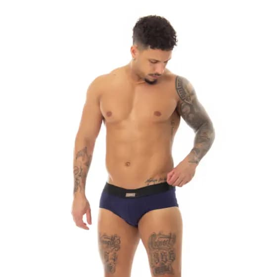 Kit 10 Cuecas Slip Masculinas Adulto de Algodão Premium