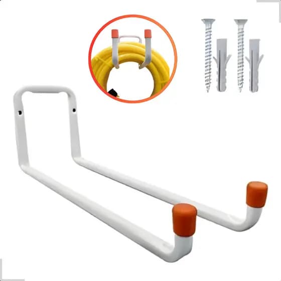 Suporte Gancho Para Pendurar Escada Na Parede 30 Cm Até 10kg Reforçado Aço Mangueira Cadeira Praia
