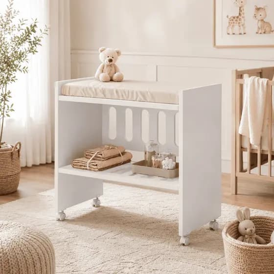Trocador de Fraldas 2 x 1 mini berço bebe baby quarto recém nascido Portátil multifuncional útil