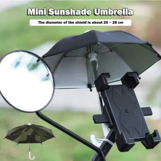 Mini Guarda-Chuva Do Telefone Da Motocicleta