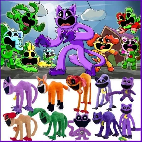 Poppy Playtime:Chapter 4 Boneca De Pelúcia Personagens De Jogo Personagem De Terror Brinquedo Fithobr