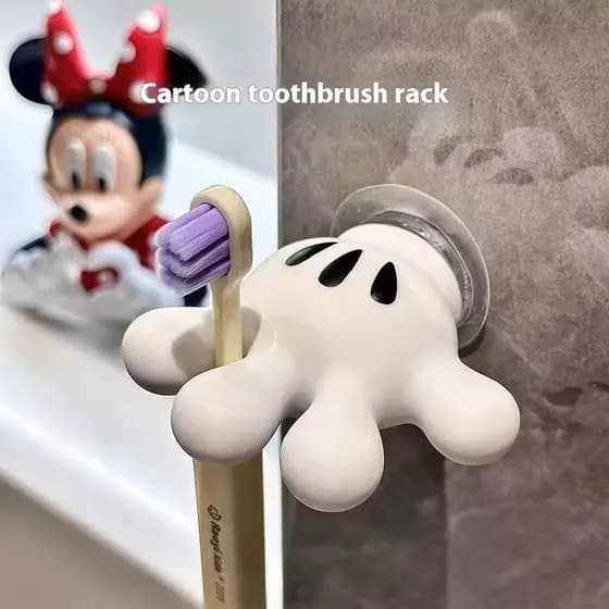 Organizadores de Ventosa Mickey Suporte Para Escova de Dente /Cabo de Carregador / Fone Universal