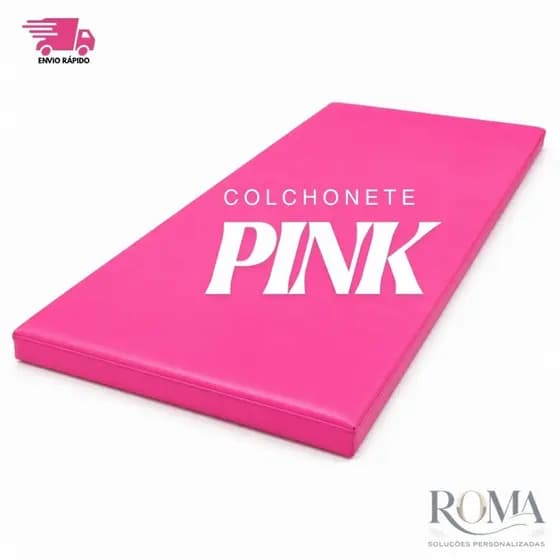 Colchonete Profissional PINK Densidade Academia Fitness Yoga Pilates Treino Funciona 90x40 Impermeavel