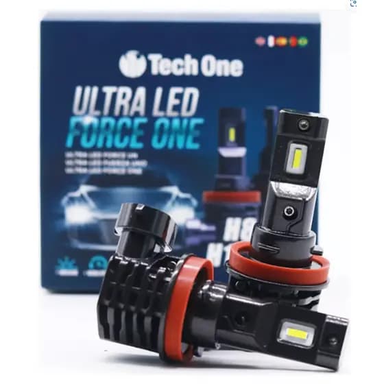 ULTRA LED FORCE ONE T1 TECH ONE 12V 4300K H8 H9 H11 H16 PGJ19-3